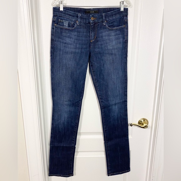Joe's Jeans Denim - Joe's Jeans Cigarette Slim Straight Leg Mid Rise Jeans Dark Wash Size 29